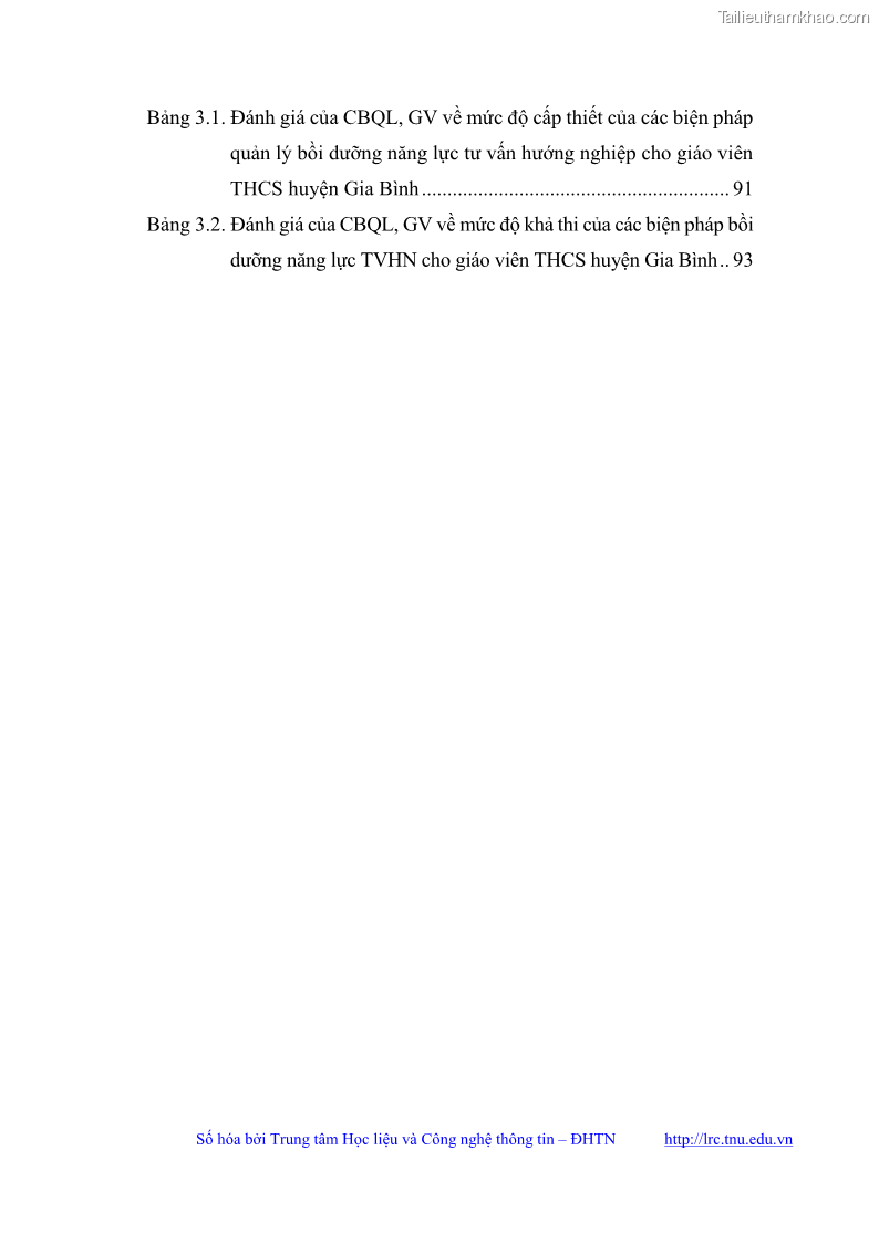 Luận văn thạc sĩ khoa học giáo dục Quản lý bồi dưỡng năng lực tư vấn hướng nghiệp cho giáo viên ở các trường trung học cơ sở huyện Gia Bình, tỉnh Bắc Ninh - 1 Trang 11