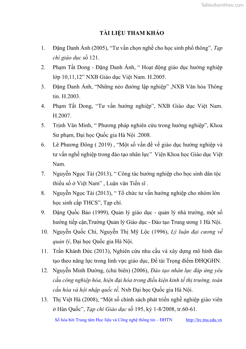 Luận văn thạc sĩ khoa học giáo dục Quản lý bồi dưỡng năng lực tư vấn hướng nghiệp cho giáo viên ở các trường trung học cơ sở huyện Gia Bình, tỉnh Bắc Ninh - 10 Trang 112