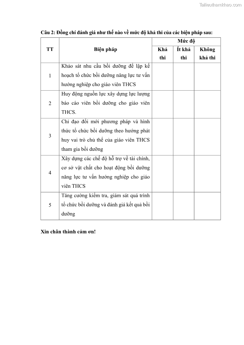 Luận văn thạc sĩ khoa học giáo dục Quản lý bồi dưỡng năng lực tư vấn hướng nghiệp cho giáo viên ở các trường trung học cơ sở huyện Gia Bình, tỉnh Bắc Ninh - 11 Trang 129