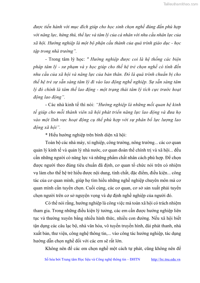 Luận văn thạc sĩ khoa học giáo dục Quản lý bồi dưỡng năng lực tư vấn hướng nghiệp cho giáo viên ở các trường trung học cơ sở huyện Gia Bình, tỉnh Bắc Ninh - 3 Trang 25