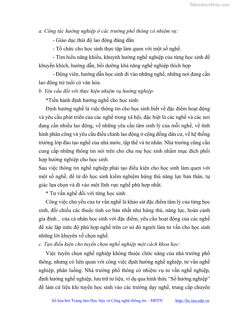 Luận văn thạc sĩ khoa học giáo dục Quản lý bồi dưỡng năng lực tư vấn hướng nghiệp cho giáo viên ở các trường trung học cơ sở huyện Gia Bình, tỉnh Bắc Ninh - 3 Trang 28