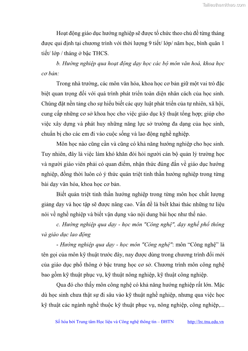 Luận văn thạc sĩ khoa học giáo dục Quản lý bồi dưỡng năng lực tư vấn hướng nghiệp cho giáo viên ở các trường trung học cơ sở huyện Gia Bình, tỉnh Bắc Ninh - 3 Trang 31