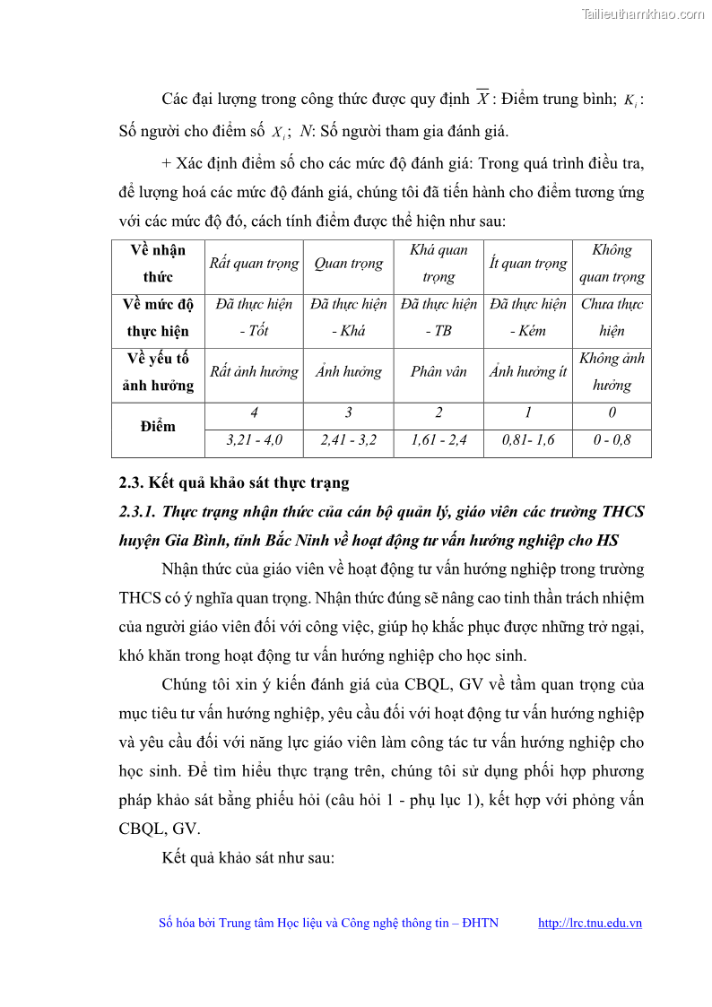 Luận văn thạc sĩ khoa học giáo dục Quản lý bồi dưỡng năng lực tư vấn hướng nghiệp cho giáo viên ở các trường trung học cơ sở huyện Gia Bình, tỉnh Bắc Ninh - 5 Trang 59
