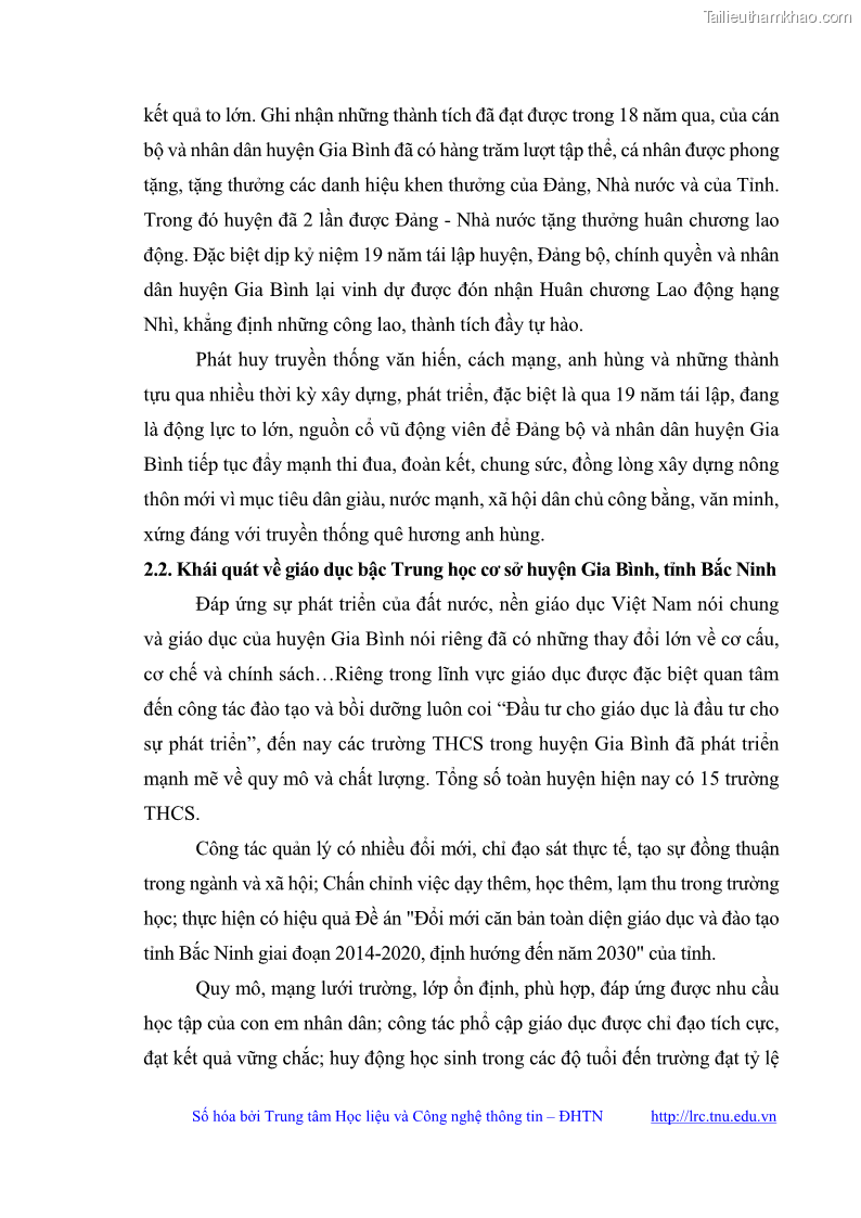 Luận văn thạc sĩ khoa học giáo dục Quản lý bồi dưỡng năng lực tư vấn hướng nghiệp cho giáo viên ở các trường trung học cơ sở huyện Gia Bình, tỉnh Bắc Ninh - 5 Trang 56