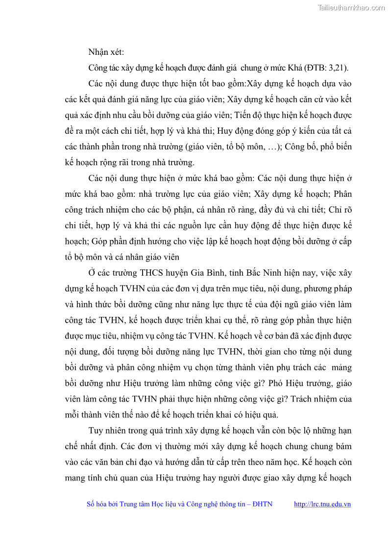 Luận văn thạc sĩ khoa học giáo dục Quản lý bồi dưỡng năng lực tư vấn hướng nghiệp cho giáo viên ở các trường trung học cơ sở huyện Gia Bình, tỉnh Bắc Ninh - 7 Trang 77