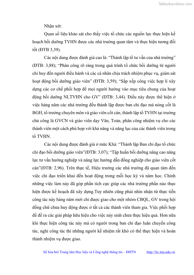 Luận văn thạc sĩ khoa học giáo dục Quản lý bồi dưỡng năng lực tư vấn hướng nghiệp cho giáo viên ở các trường trung học cơ sở huyện Gia Bình, tỉnh Bắc Ninh - 7 Trang 79