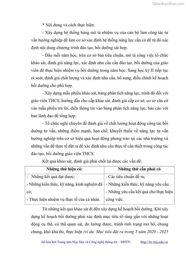 Luận văn thạc sĩ khoa học giáo dục Quản lý bồi dưỡng năng lực tư vấn hướng nghiệp cho giáo viên ở các trường trung học cơ sở huyện Gia Bình, tỉnh Bắc Ninh - 8 Trang 92