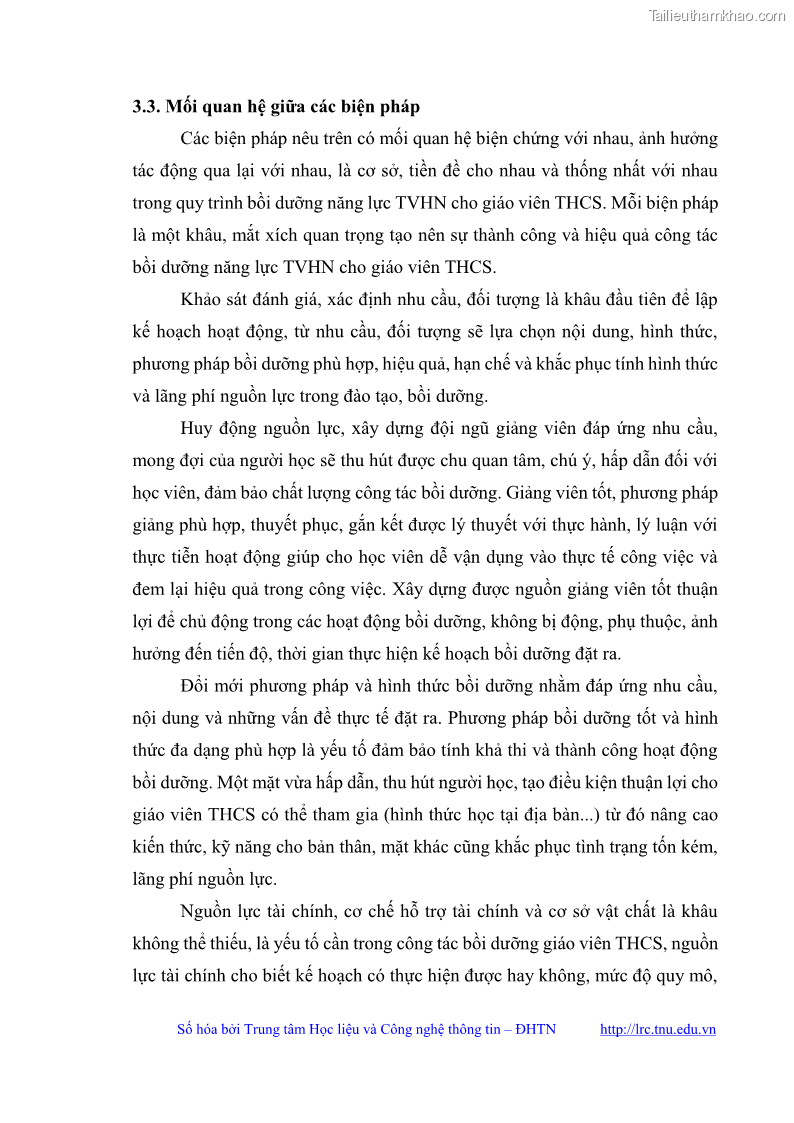 Luận văn thạc sĩ khoa học giáo dục Quản lý bồi dưỡng năng lực tư vấn hướng nghiệp cho giáo viên ở các trường trung học cơ sở huyện Gia Bình, tỉnh Bắc Ninh - 9 Trang 101