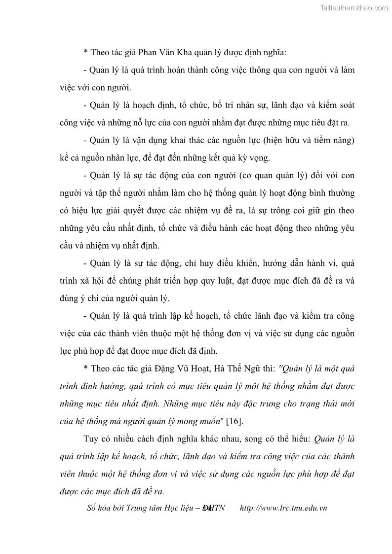 Luận văn thạc sĩ khoa học giáo dục Quản lý cơ sở vật chất ở các trường trung học cơ sở thị xã Quảng Yên, tỉnh Quảng Ninh - 2 Trang 24