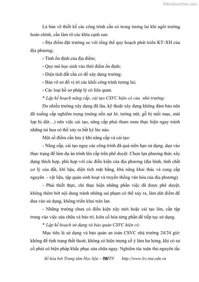 Luận văn thạc sĩ khoa học giáo dục Quản lý cơ sở vật chất ở các trường trung học cơ sở thị xã Quảng Yên, tỉnh Quảng Ninh - 7 Trang 80