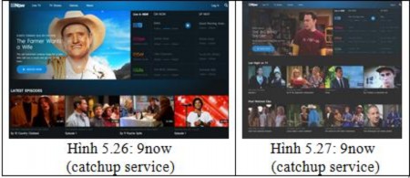 Hình 2 8 Các ứng dụng dịch vụ HbbTV của truyền hình 9now 2 2 Khả năng triển 5