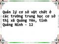 Quản lý cơ sở vật chất ở các trường trung học cơ sở thị xã Quảng Yên, tỉnh Quảng Ninh - 12