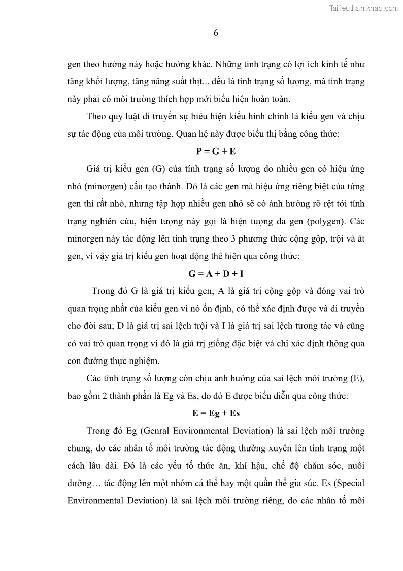 Luận án tiến sĩ chăn nuôi Đặc điểm sinh trưởng và mối tương quan đa hình gen POU1F1 với tính trạng sinh trưởng của dê địa phương Định Hóa - 2 Trang 19