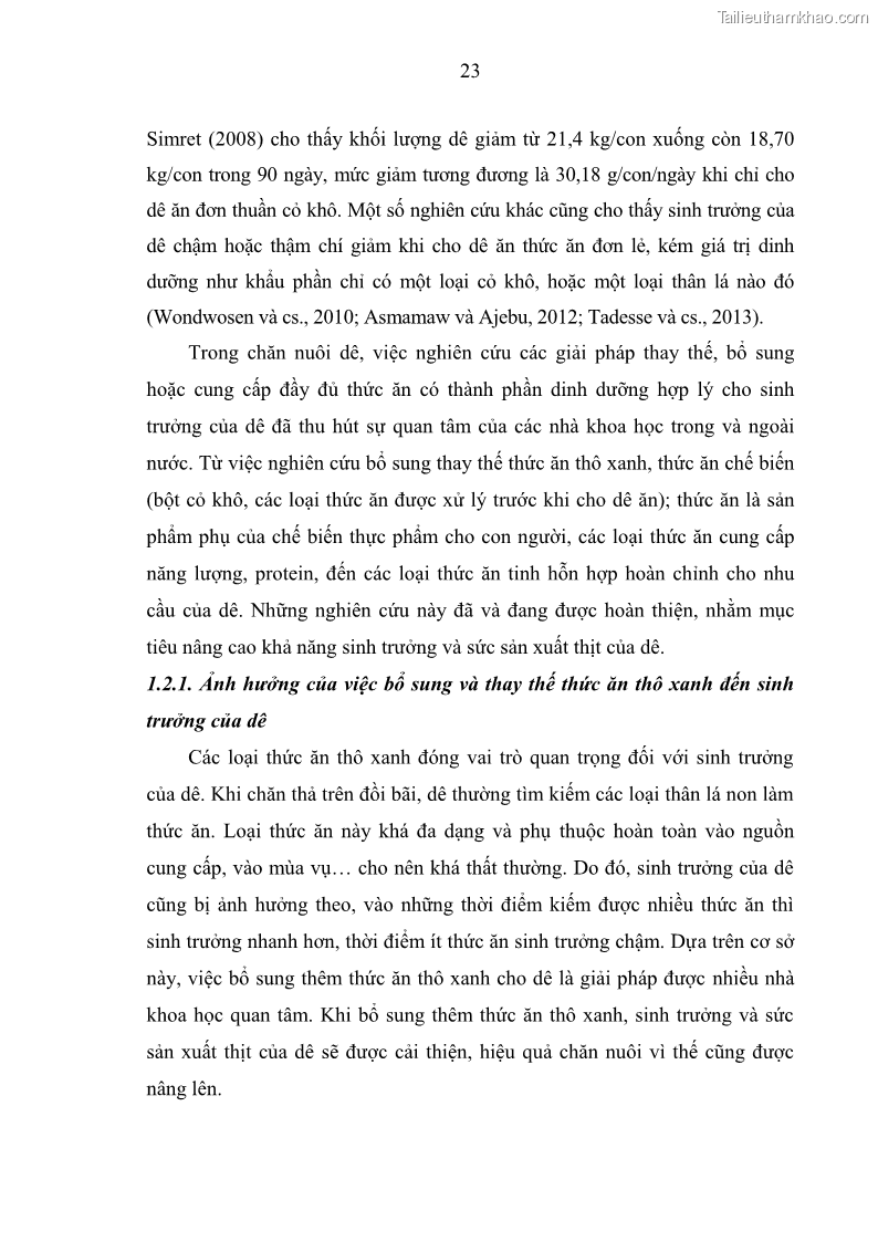 Luận án tiến sĩ chăn nuôi Đặc điểm sinh trưởng và mối tương quan đa hình gen POU1F1 với tính trạng sinh trưởng của dê địa phương Định Hóa - 3 Trang 36