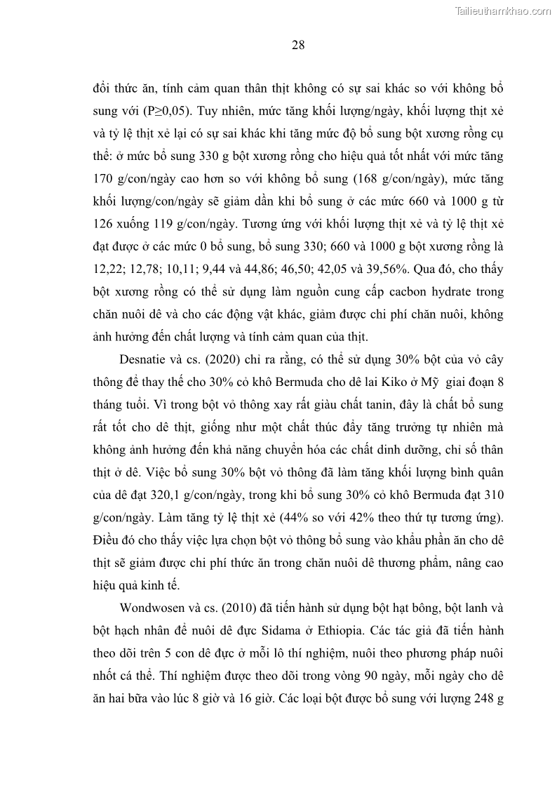 Luận án tiến sĩ chăn nuôi Đặc điểm sinh trưởng và mối tương quan đa hình gen POU1F1 với tính trạng sinh trưởng của dê địa phương Định Hóa - 4 Trang 41