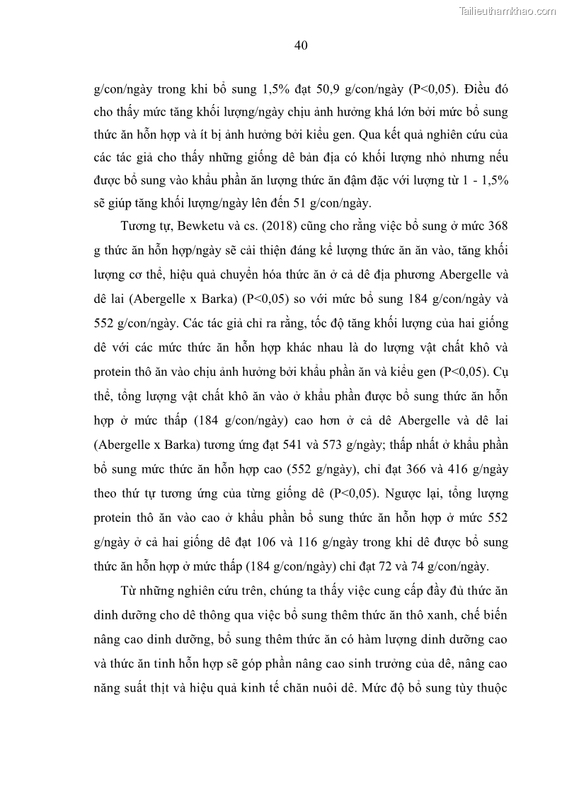 Luận án tiến sĩ chăn nuôi Đặc điểm sinh trưởng và mối tương quan đa hình gen POU1F1 với tính trạng sinh trưởng của dê địa phương Định Hóa - 5 Trang 53