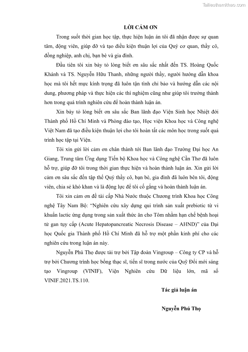 Luận án tiến sĩ công nghệ sinh học Nghiên cứu các điều kiện stress môi trường đến khả năng tổng hợp exopolysaccharides của vi khuẩn Lactobacillus plantarum - 1 Trang 4