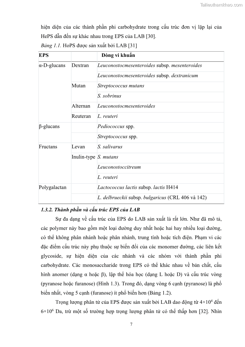 Luận án tiến sĩ công nghệ sinh học Nghiên cứu các điều kiện stress môi trường đến khả năng tổng hợp exopolysaccharides của vi khuẩn Lactobacillus plantarum - 2 Trang 23