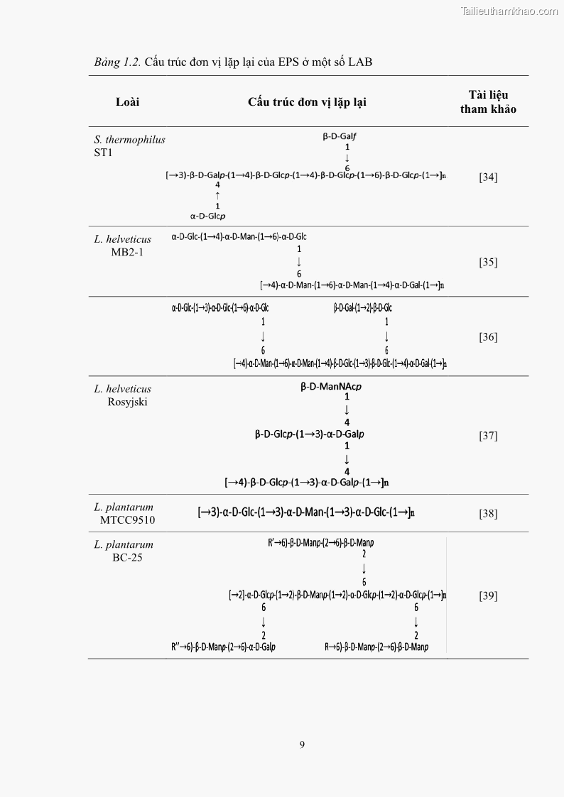 Luận án tiến sĩ công nghệ sinh học Nghiên cứu các điều kiện stress môi trường đến khả năng tổng hợp exopolysaccharides của vi khuẩn Lactobacillus plantarum - 3 Trang 25
