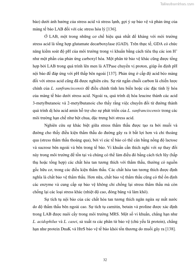 Luận án tiến sĩ công nghệ sinh học Nghiên cứu các điều kiện stress môi trường đến khả năng tổng hợp exopolysaccharides của vi khuẩn Lactobacillus plantarum - 4 Trang 48