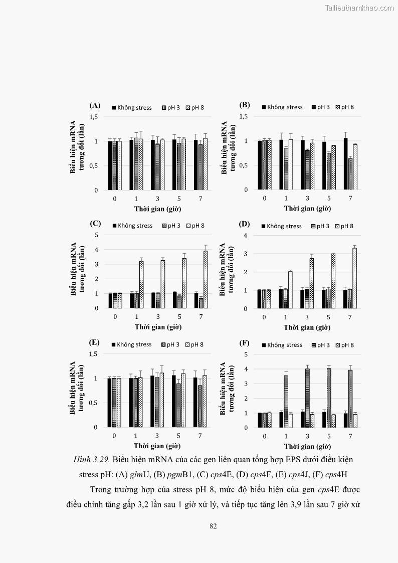 Luận án tiến sĩ công nghệ sinh học Nghiên cứu các điều kiện stress môi trường đến khả năng tổng hợp exopolysaccharides của vi khuẩn Lactobacillus plantarum - 9 Trang 98