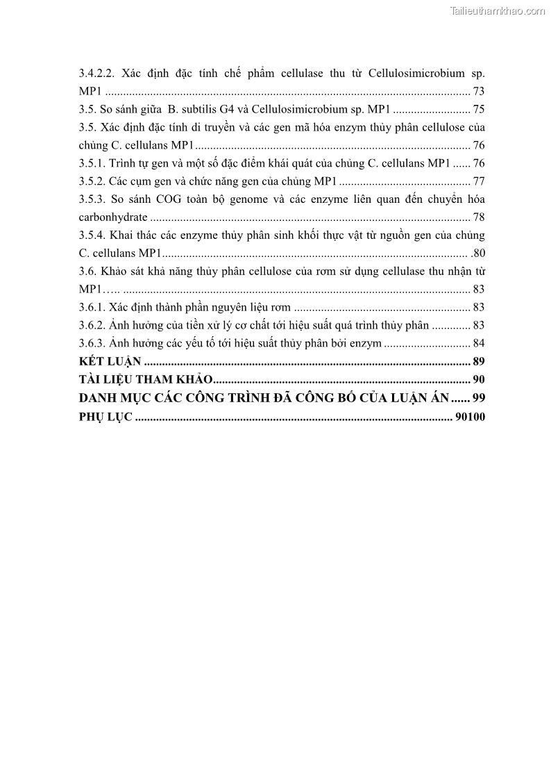 Luận án tiến sĩ công nghệ sinh học Nghiên cứu cellulase từ vi khuẩn ruột mối phân lập ở Việt Nam - 1 Trang 10