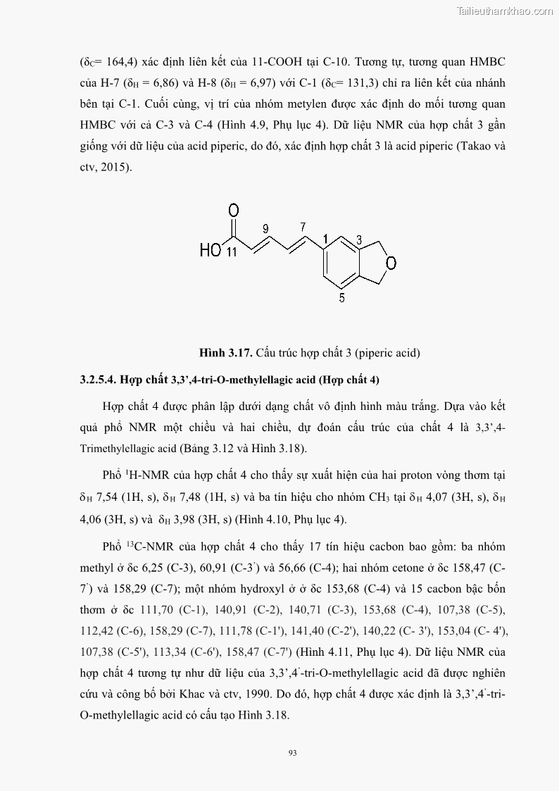 Luận án tiến sĩ công nghệ sinh học Nghiên cứu khả năng ức chế vi khuẩn Xanthomonas sp. gây bệnh loét trên cây chanh của cao chiết phân đoạn từ cây Giao Euphorbia tirucalli L. - 10 Trang 114