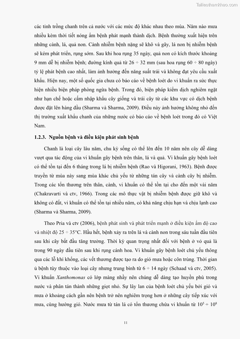 Luận án tiến sĩ công nghệ sinh học Nghiên cứu khả năng ức chế vi khuẩn Xanthomonas sp. gây bệnh loét trên cây chanh của cao chiết phân đoạn từ cây Giao Euphorbia tirucalli L. - 3 Trang 32