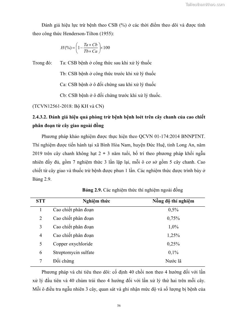 Luận án tiến sĩ công nghệ sinh học Nghiên cứu khả năng ức chế vi khuẩn Xanthomonas sp. gây bệnh loét trên cây chanh của cao chiết phân đoạn từ cây Giao Euphorbia tirucalli L. - 7 Trang 77