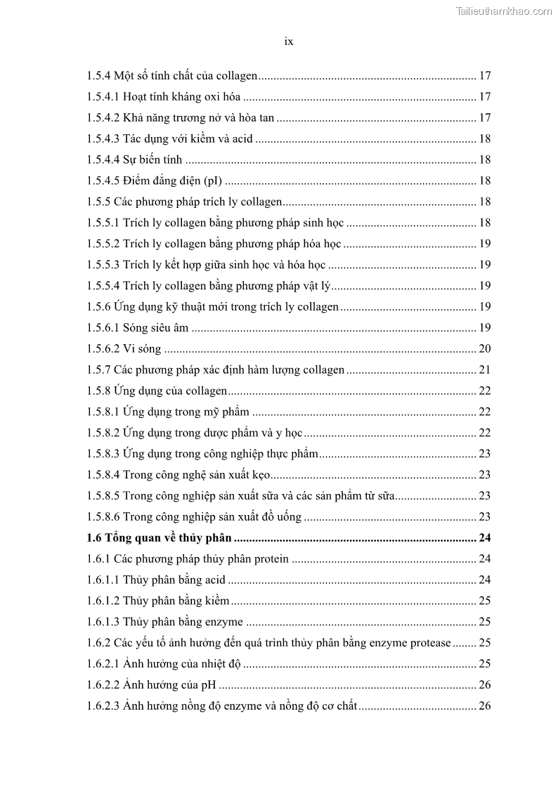 Luận án tiến sĩ công nghệ sinh học Nghiên cứu phát triển sản phẩm thực phẩm từ nguyên liệu cá sấu bằng kỹ thuật hóa sinh - 1 Trang 11