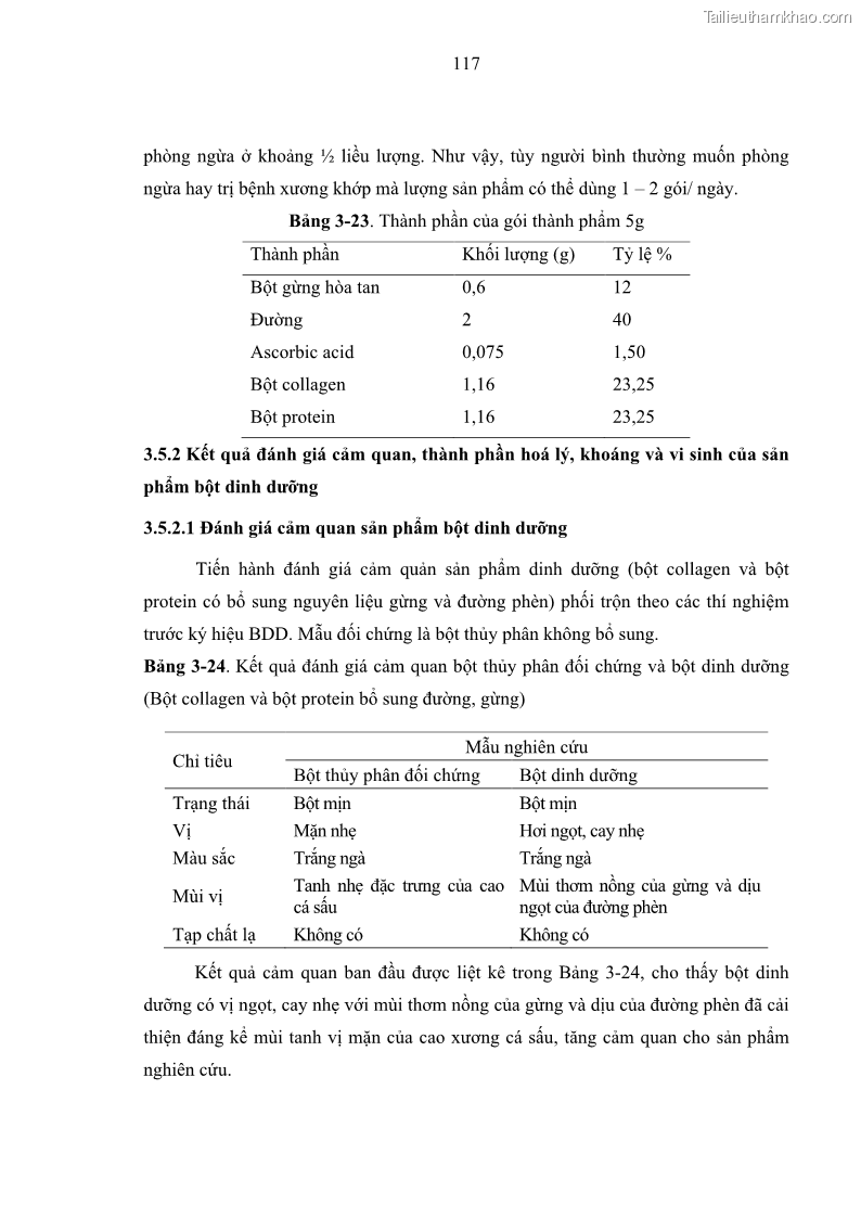 Luận án tiến sĩ công nghệ sinh học Nghiên cứu phát triển sản phẩm thực phẩm từ nguyên liệu cá sấu bằng kỹ thuật hóa sinh - 12 Trang 141