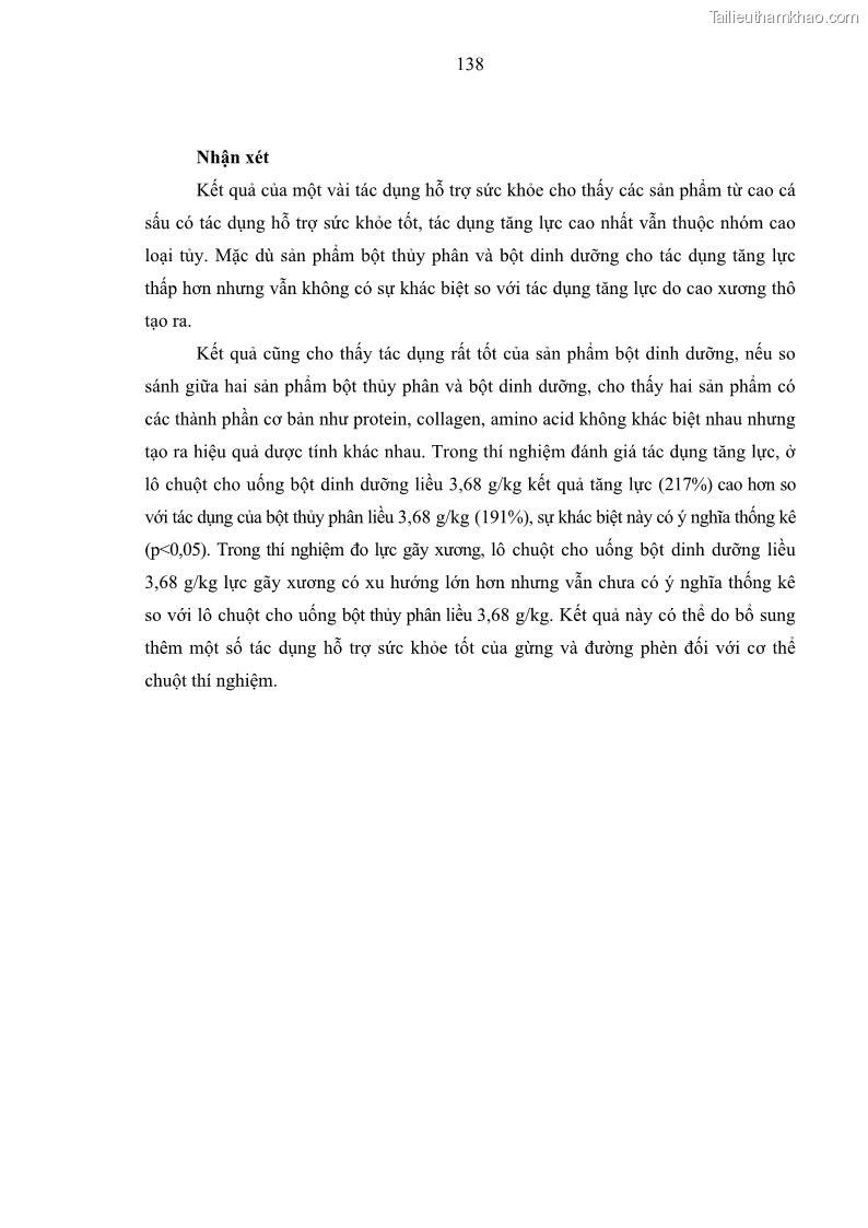 Luận án tiến sĩ công nghệ sinh học Nghiên cứu phát triển sản phẩm thực phẩm từ nguyên liệu cá sấu bằng kỹ thuật hóa sinh - 14 Trang 162