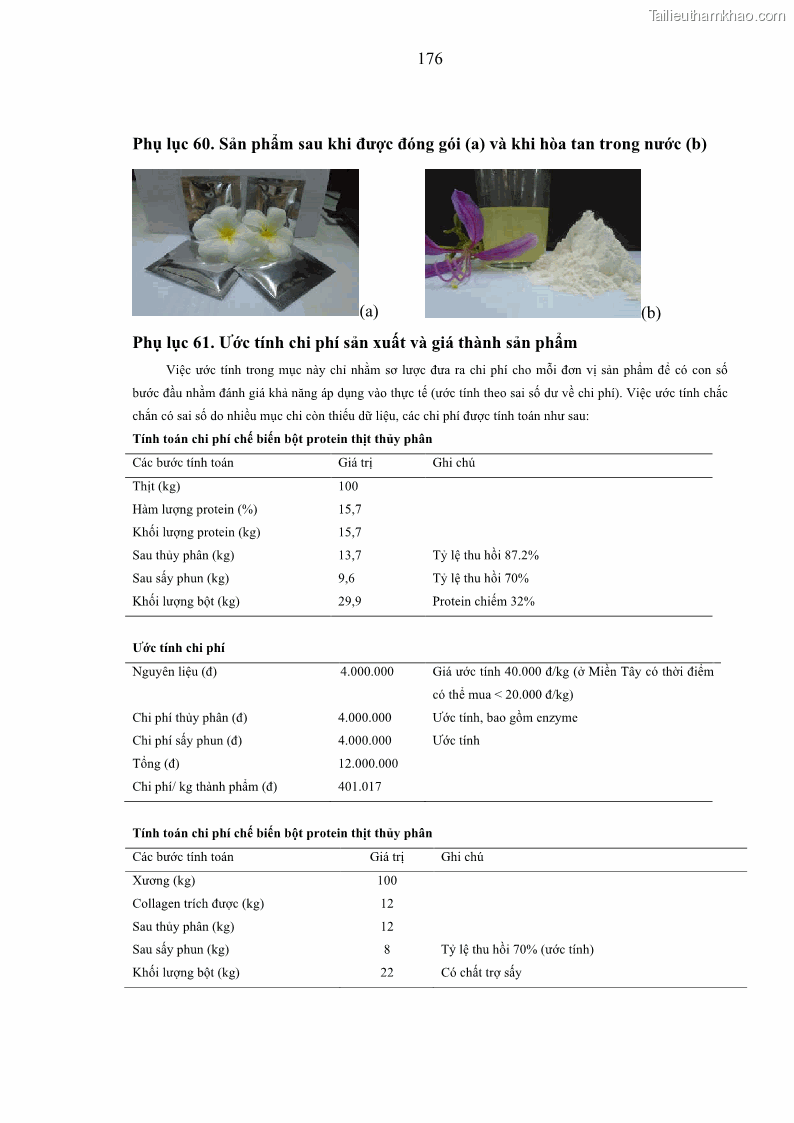 Luận án tiến sĩ công nghệ sinh học Nghiên cứu phát triển sản phẩm thực phẩm từ nguyên liệu cá sấu bằng kỹ thuật hóa sinh - 17 Trang 200