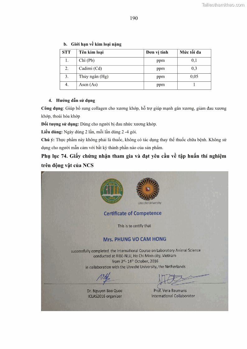 Luận án tiến sĩ công nghệ sinh học Nghiên cứu phát triển sản phẩm thực phẩm từ nguyên liệu cá sấu bằng kỹ thuật hóa sinh - 18 Trang 214