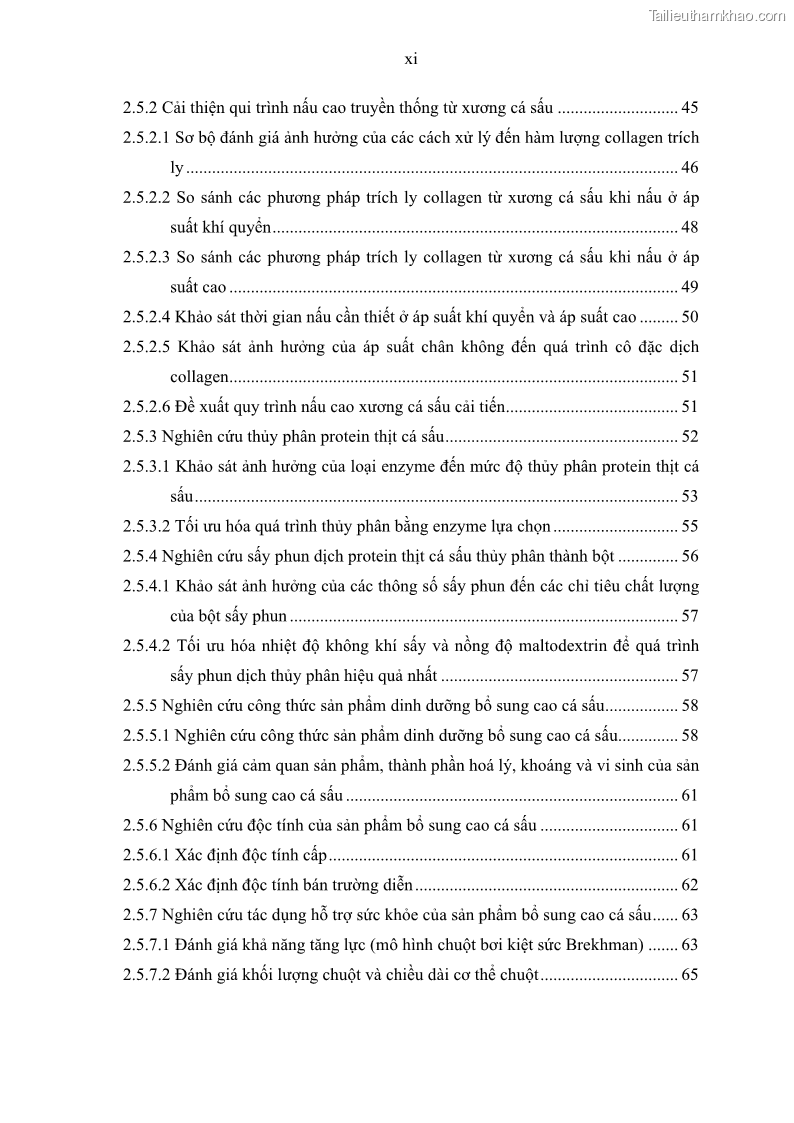 Luận án tiến sĩ công nghệ sinh học Nghiên cứu phát triển sản phẩm thực phẩm từ nguyên liệu cá sấu bằng kỹ thuật hóa sinh - 2 Trang 13
