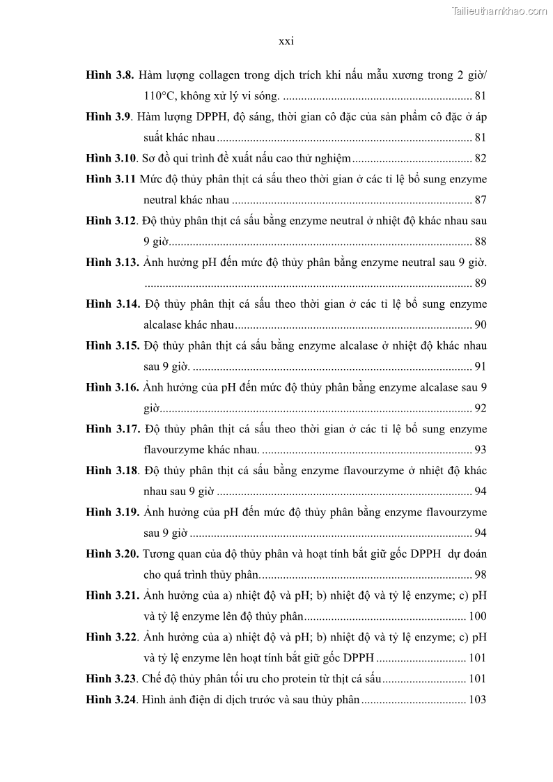 Luận án tiến sĩ công nghệ sinh học Nghiên cứu phát triển sản phẩm thực phẩm từ nguyên liệu cá sấu bằng kỹ thuật hóa sinh - 2 Trang 23