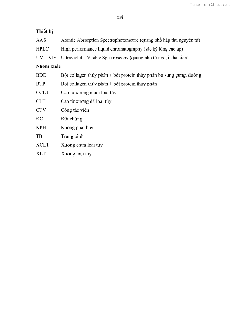 Luận án tiến sĩ công nghệ sinh học Nghiên cứu phát triển sản phẩm thực phẩm từ nguyên liệu cá sấu bằng kỹ thuật hóa sinh - 2 Trang 18