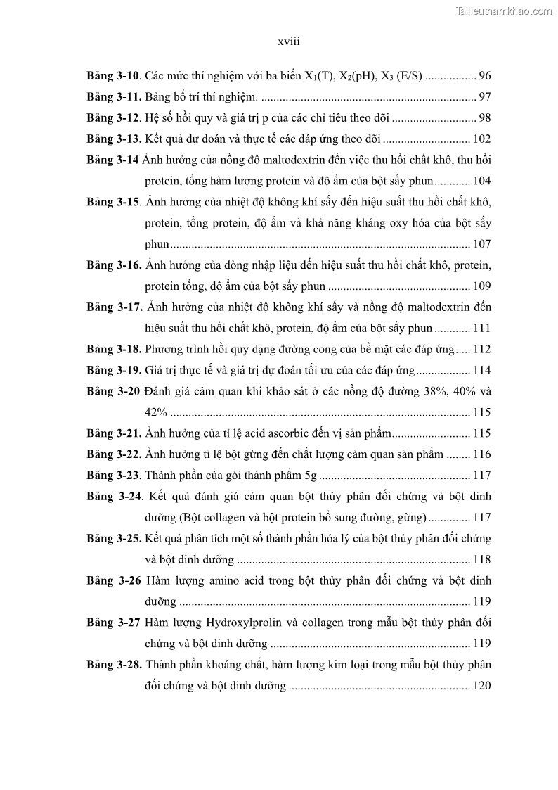 Luận án tiến sĩ công nghệ sinh học Nghiên cứu phát triển sản phẩm thực phẩm từ nguyên liệu cá sấu bằng kỹ thuật hóa sinh - 2 Trang 20
