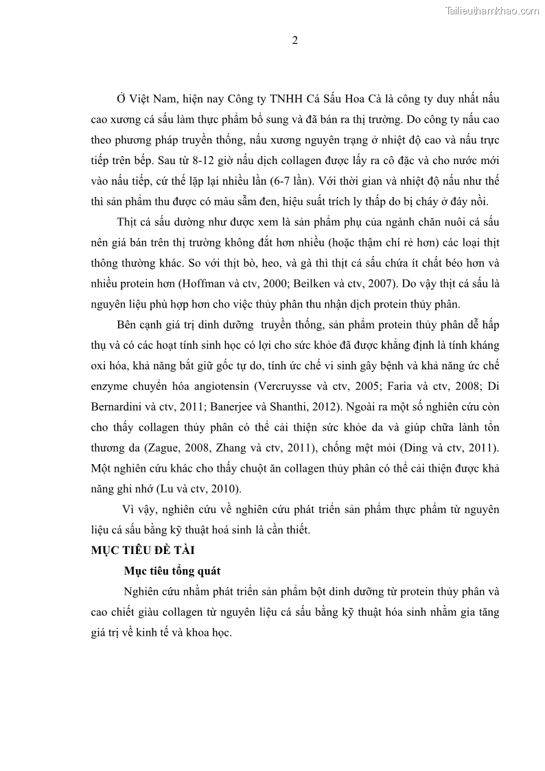 Luận án tiến sĩ công nghệ sinh học Nghiên cứu phát triển sản phẩm thực phẩm từ nguyên liệu cá sấu bằng kỹ thuật hóa sinh - 3 Trang 26