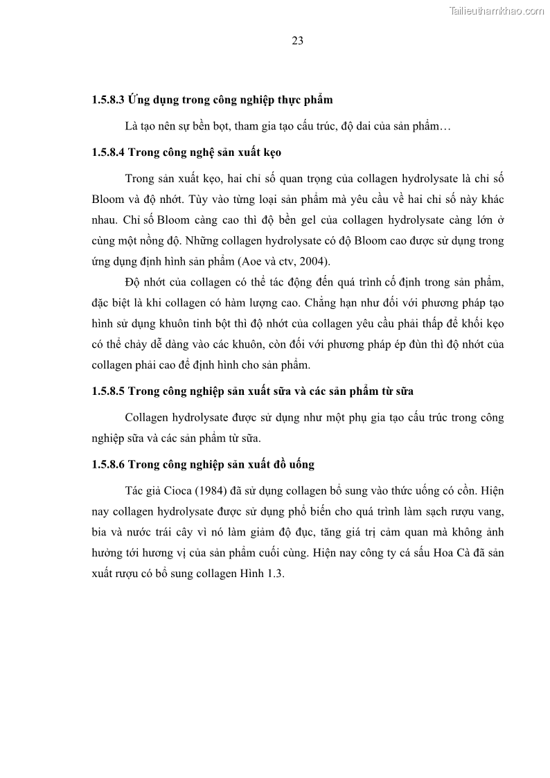 Luận án tiến sĩ công nghệ sinh học Nghiên cứu phát triển sản phẩm thực phẩm từ nguyên liệu cá sấu bằng kỹ thuật hóa sinh - 4 Trang 47