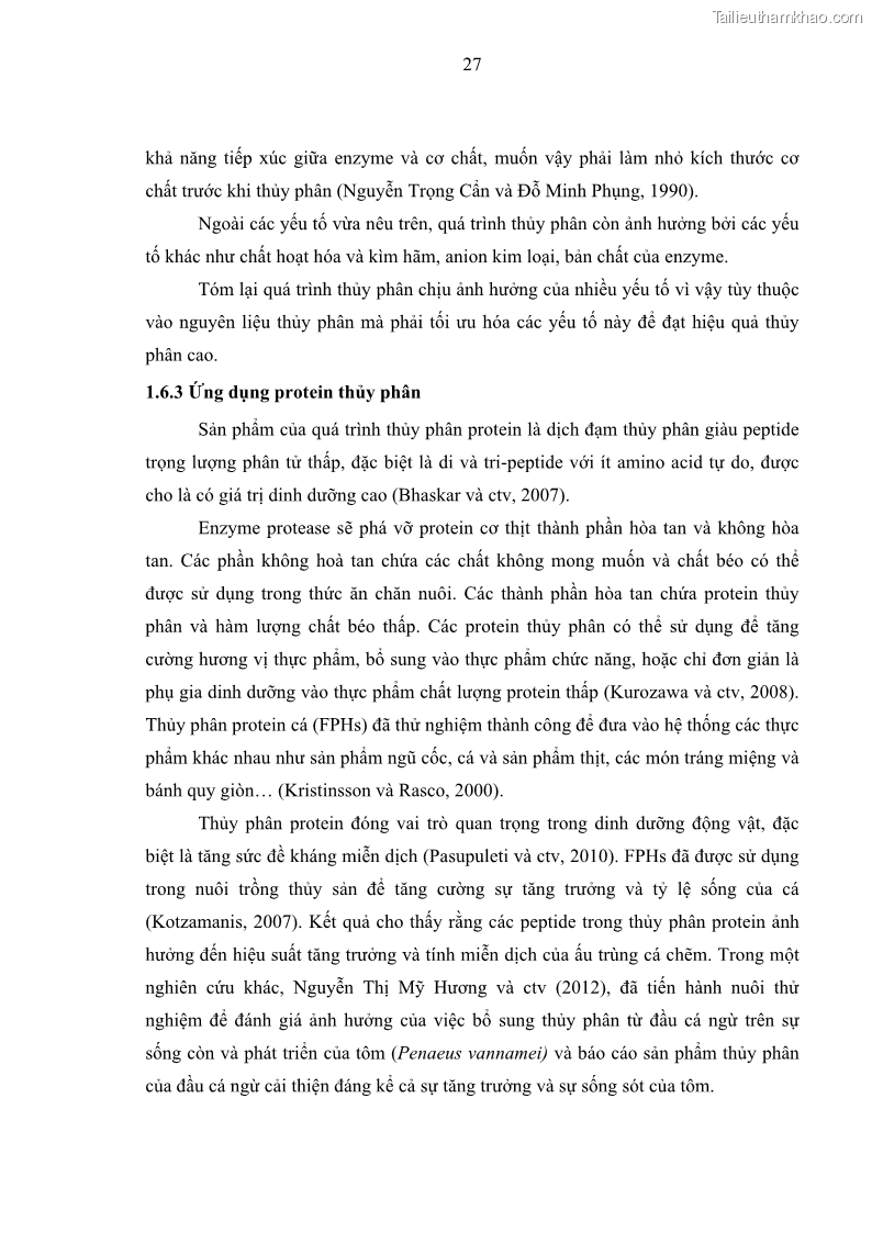 Luận án tiến sĩ công nghệ sinh học Nghiên cứu phát triển sản phẩm thực phẩm từ nguyên liệu cá sấu bằng kỹ thuật hóa sinh - 5 Trang 51