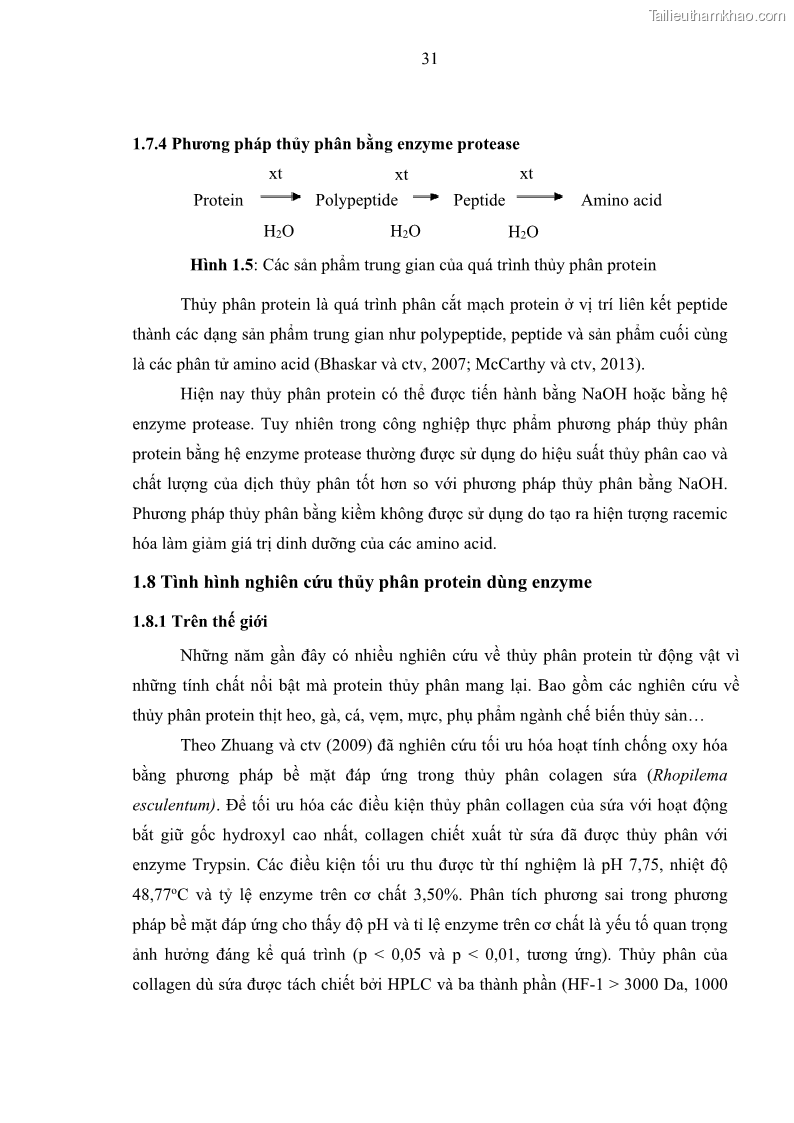Luận án tiến sĩ công nghệ sinh học Nghiên cứu phát triển sản phẩm thực phẩm từ nguyên liệu cá sấu bằng kỹ thuật hóa sinh - 5 Trang 55
