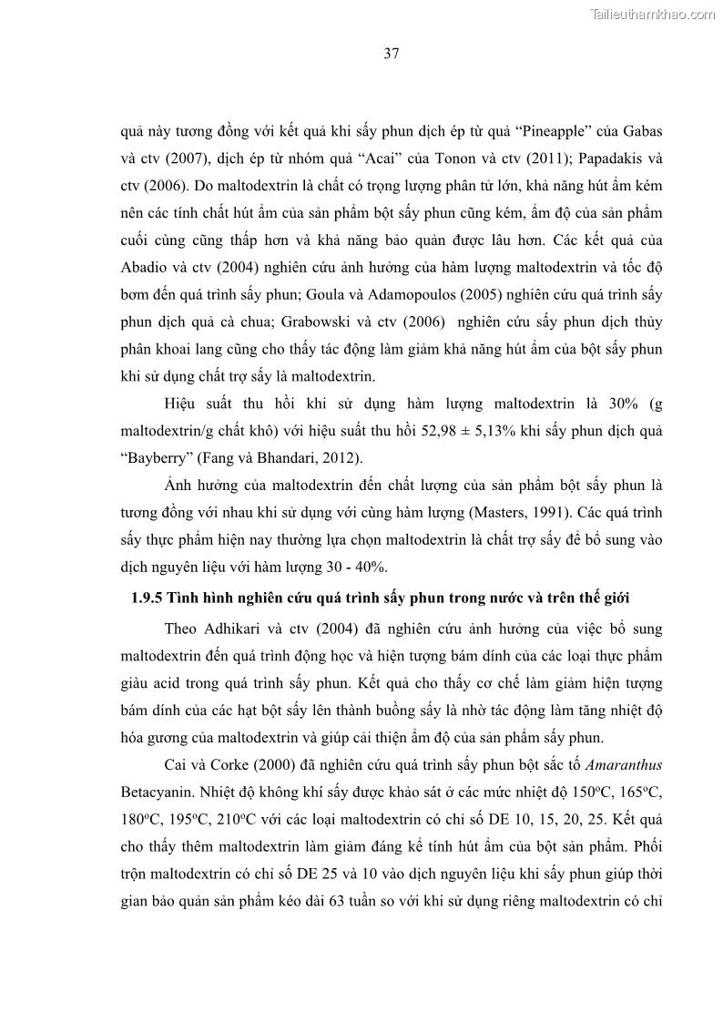 Luận án tiến sĩ công nghệ sinh học Nghiên cứu phát triển sản phẩm thực phẩm từ nguyên liệu cá sấu bằng kỹ thuật hóa sinh - 6 Trang 61