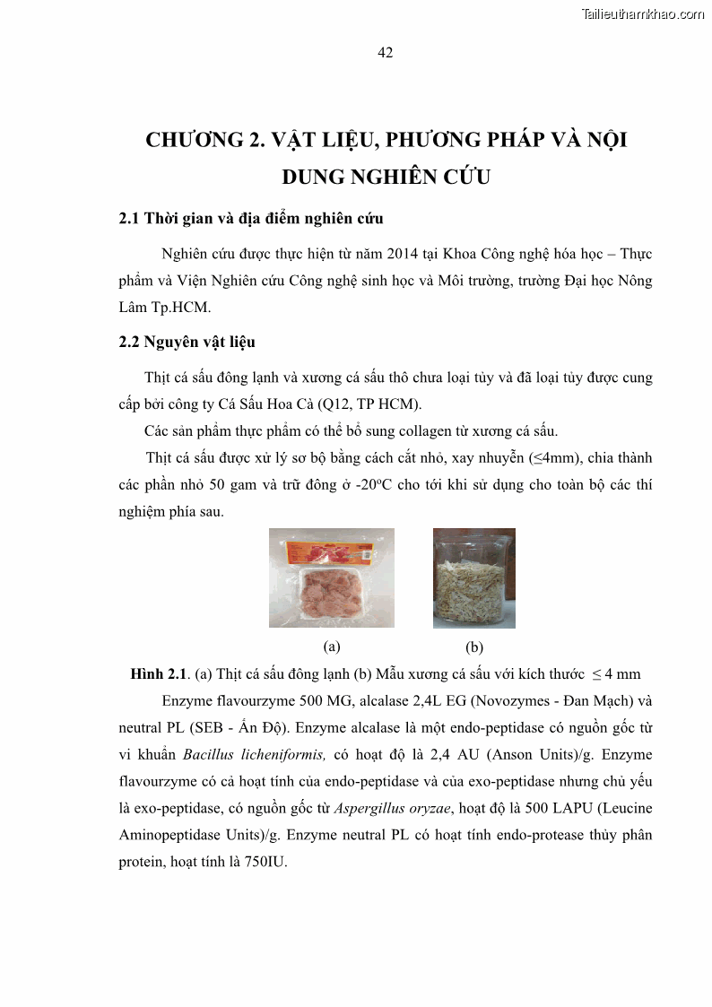 Luận án tiến sĩ công nghệ sinh học Nghiên cứu phát triển sản phẩm thực phẩm từ nguyên liệu cá sấu bằng kỹ thuật hóa sinh - 6 Trang 66