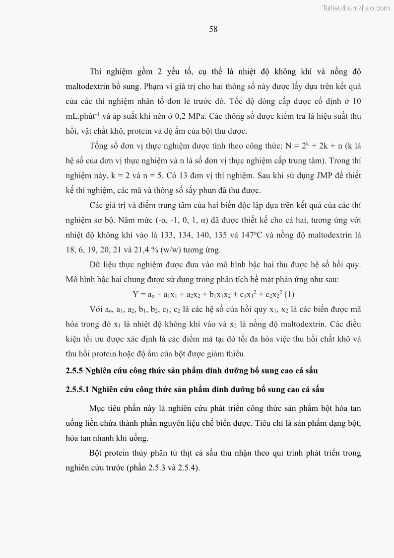 Luận án tiến sĩ công nghệ sinh học Nghiên cứu phát triển sản phẩm thực phẩm từ nguyên liệu cá sấu bằng kỹ thuật hóa sinh - 7 Trang 82