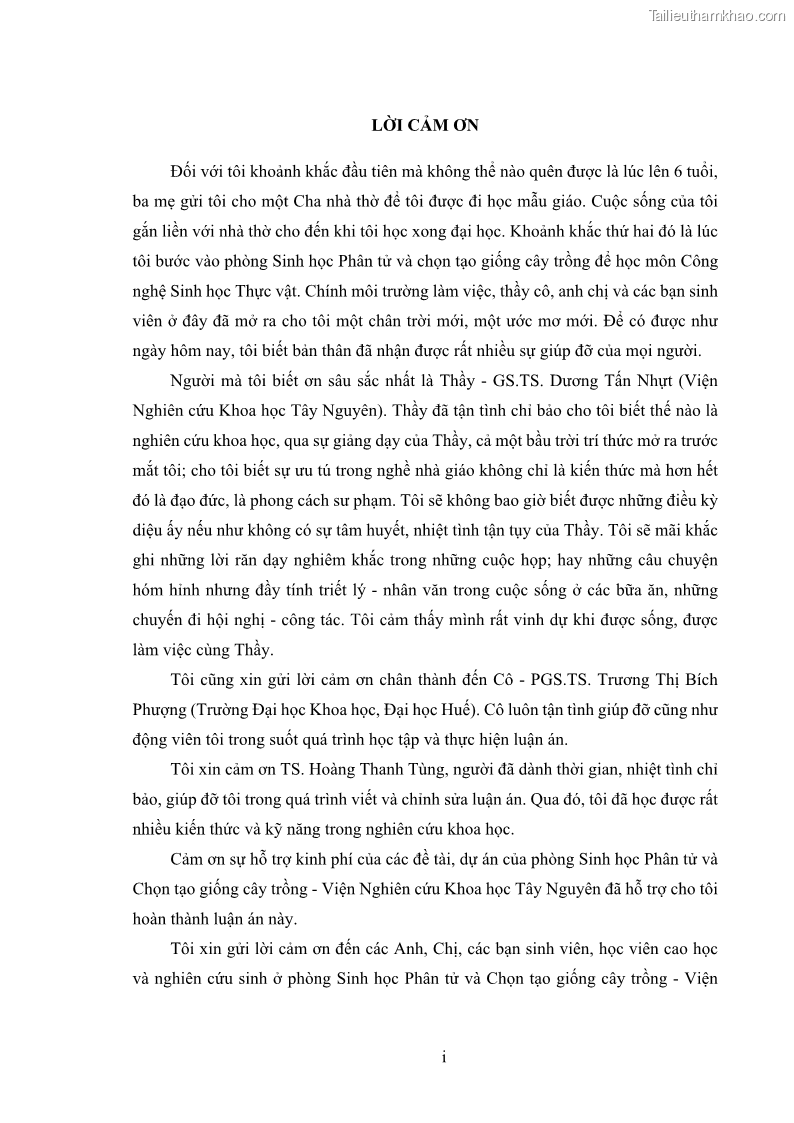 Luận án tiến sĩ công nghệ sinh học Nghiên cứu tác động của nano bạc và nano sắt lên chất lượng cây giống in vitro ở một số cây trồng có giá trị kinh tế - 1 Trang 3