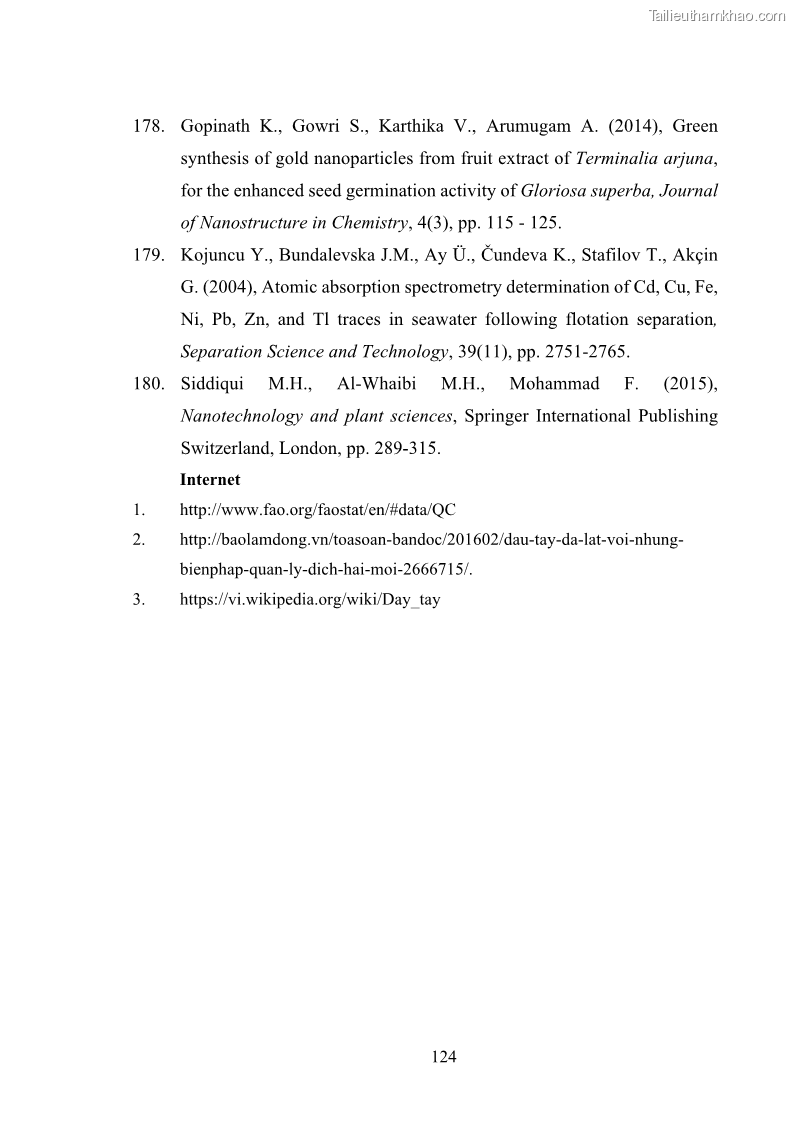 Luận án tiến sĩ công nghệ sinh học Nghiên cứu tác động của nano bạc và nano sắt lên chất lượng cây giống in vitro ở một số cây trồng có giá trị kinh tế - 12 Trang 140