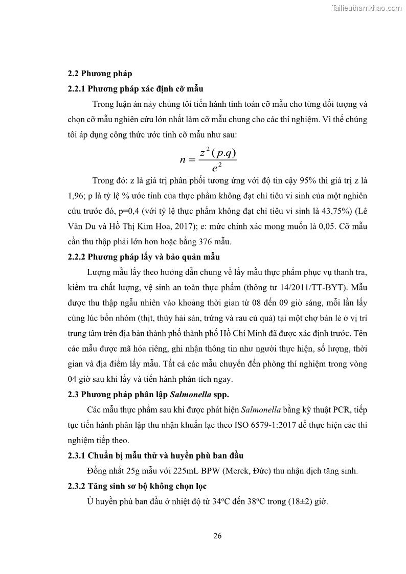 Luận án tiến sĩ công nghệ sinh học Nghiên cứu tính kháng kháng sinh ở mức độ phân tử của Salmonella spp. phân lập từ thực phẩm tại thành phố Hồ Chí Minh - 4 Trang 41