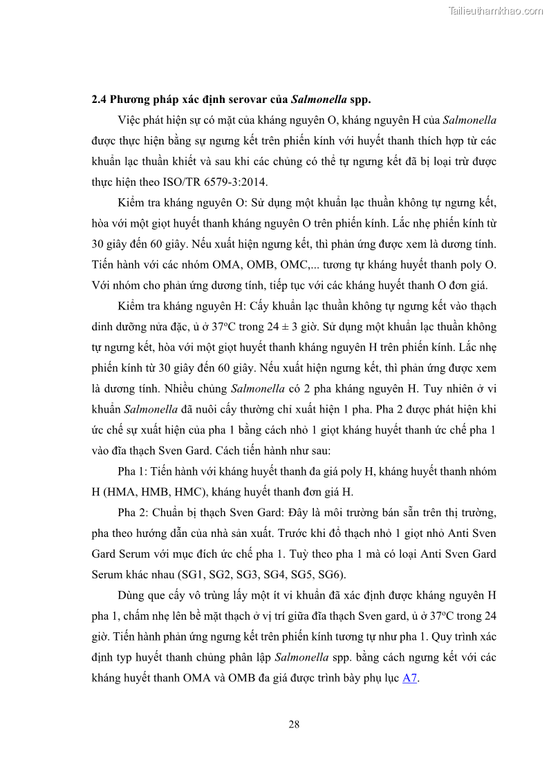 Luận án tiến sĩ công nghệ sinh học Nghiên cứu tính kháng kháng sinh ở mức độ phân tử của Salmonella spp. phân lập từ thực phẩm tại thành phố Hồ Chí Minh - 4 Trang 43