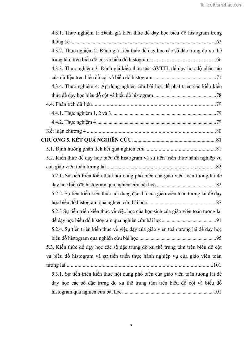 Luận án tiến sĩ giáo dục học Phát triển kiến thức và thực hành nghiệp vụ của giáo viên Toán tương lai để dạy học thống kê - 1 Trang 12